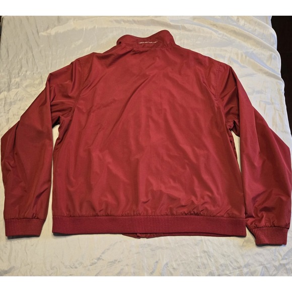 Eddie Bauer Red Full Zip Long Sleeve Windbreaker Jacket Sz XL Mesh Lined Durable - Picture 6 of 7